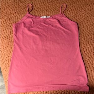 Anne Fontaine Pink Slim-Strap Camisole Size 10